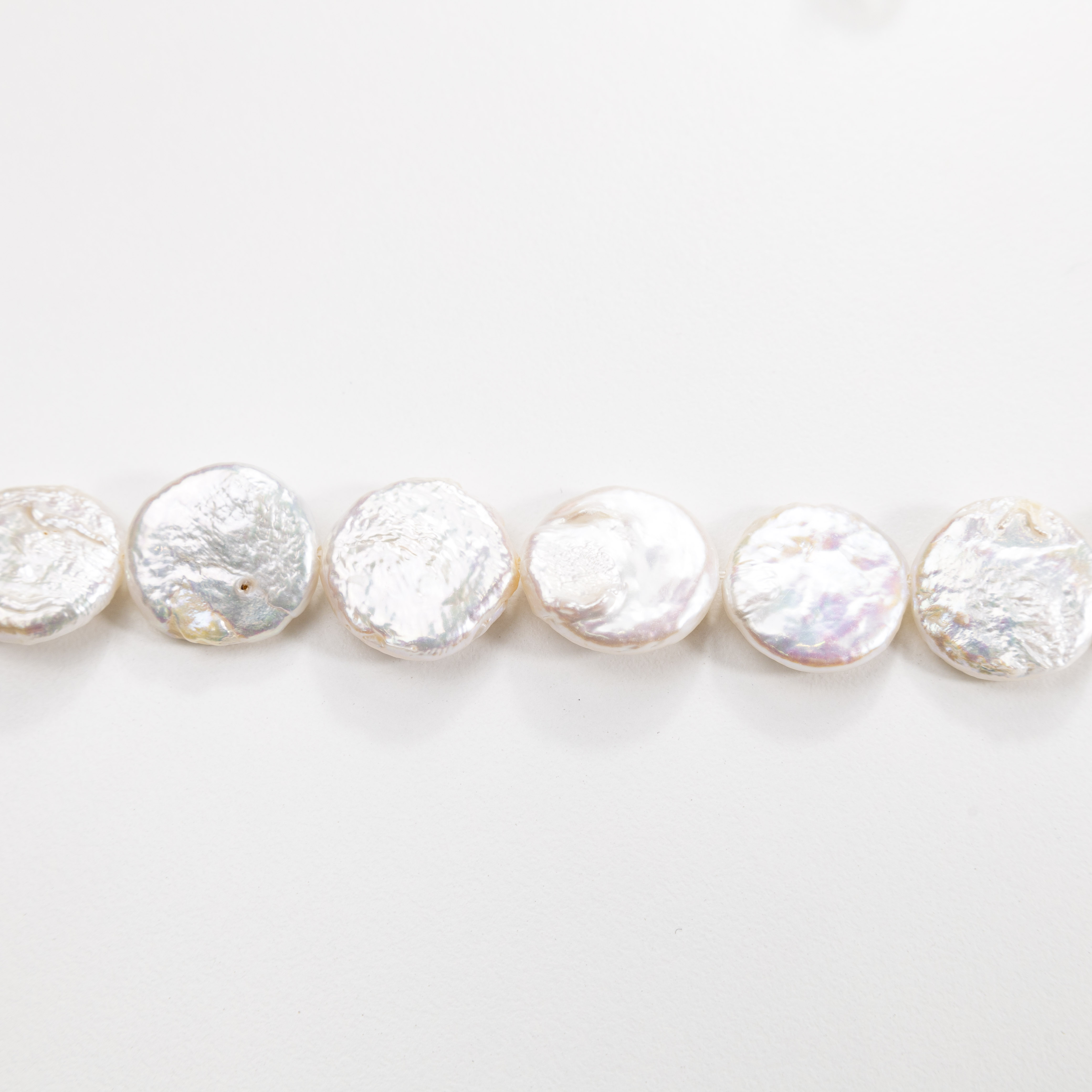 12985 Coin fresh water pearls 15mm